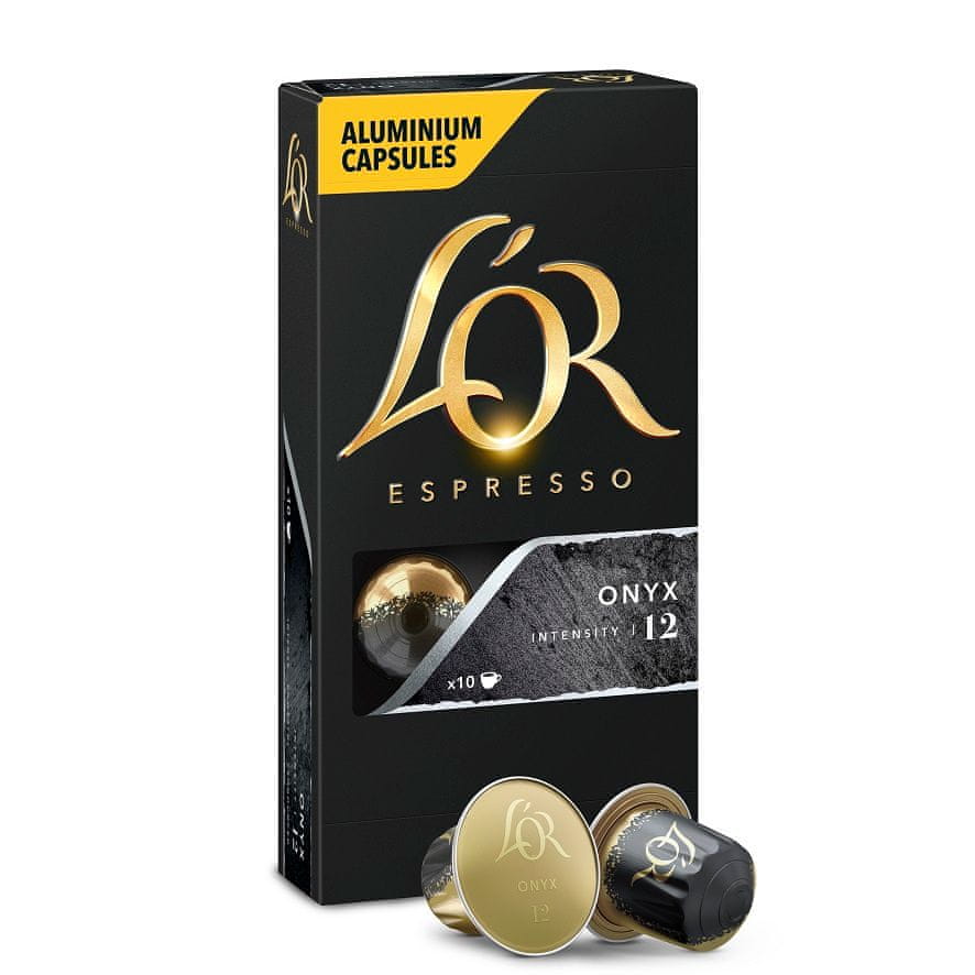 Levně L'Or Espresso Onyx 100 hliníkových kapslí kompatibilních s kávovary
