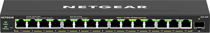 Netgear Prepínač neriadený GS316EP 16xGE PoE+