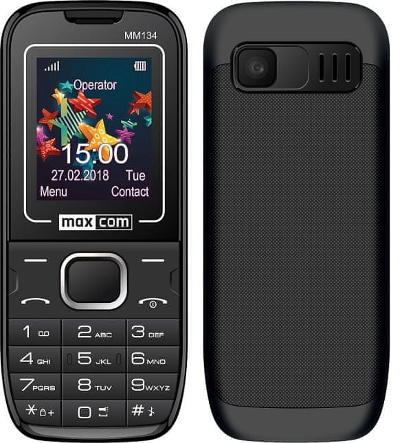 Telefon komórkowy Maxcom Classic MM134 32 MB / 32 MB czarny