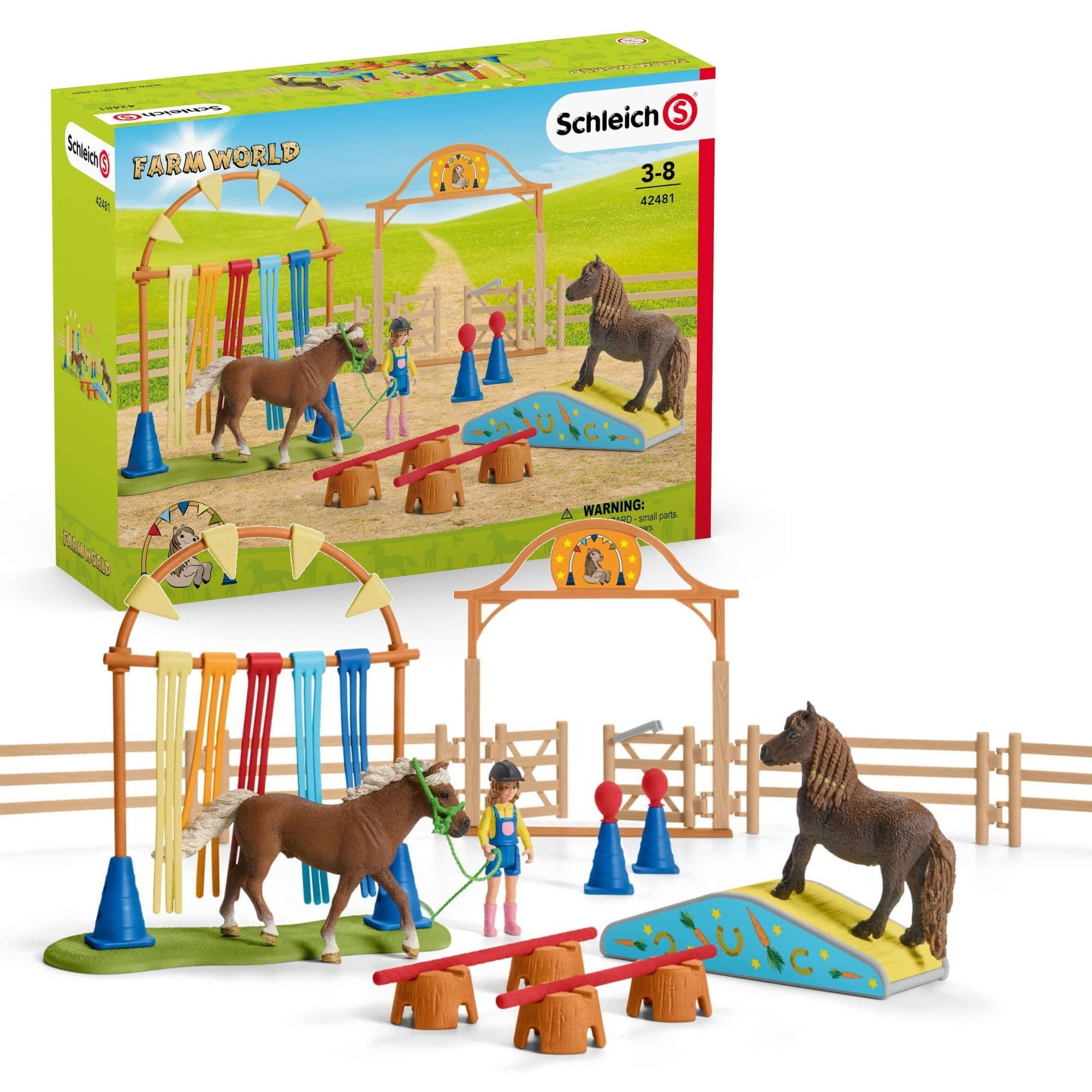 Schleich 42481 Trening zręcznościowy dla kucyków