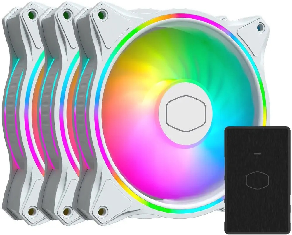 Cooler Master MasterFan MF120 Halo 3v1 bílá edice