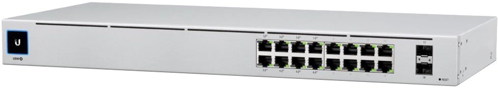 Switch PoE PoE+ Ubiquiti USW-16-POE UniFi 2x SFP