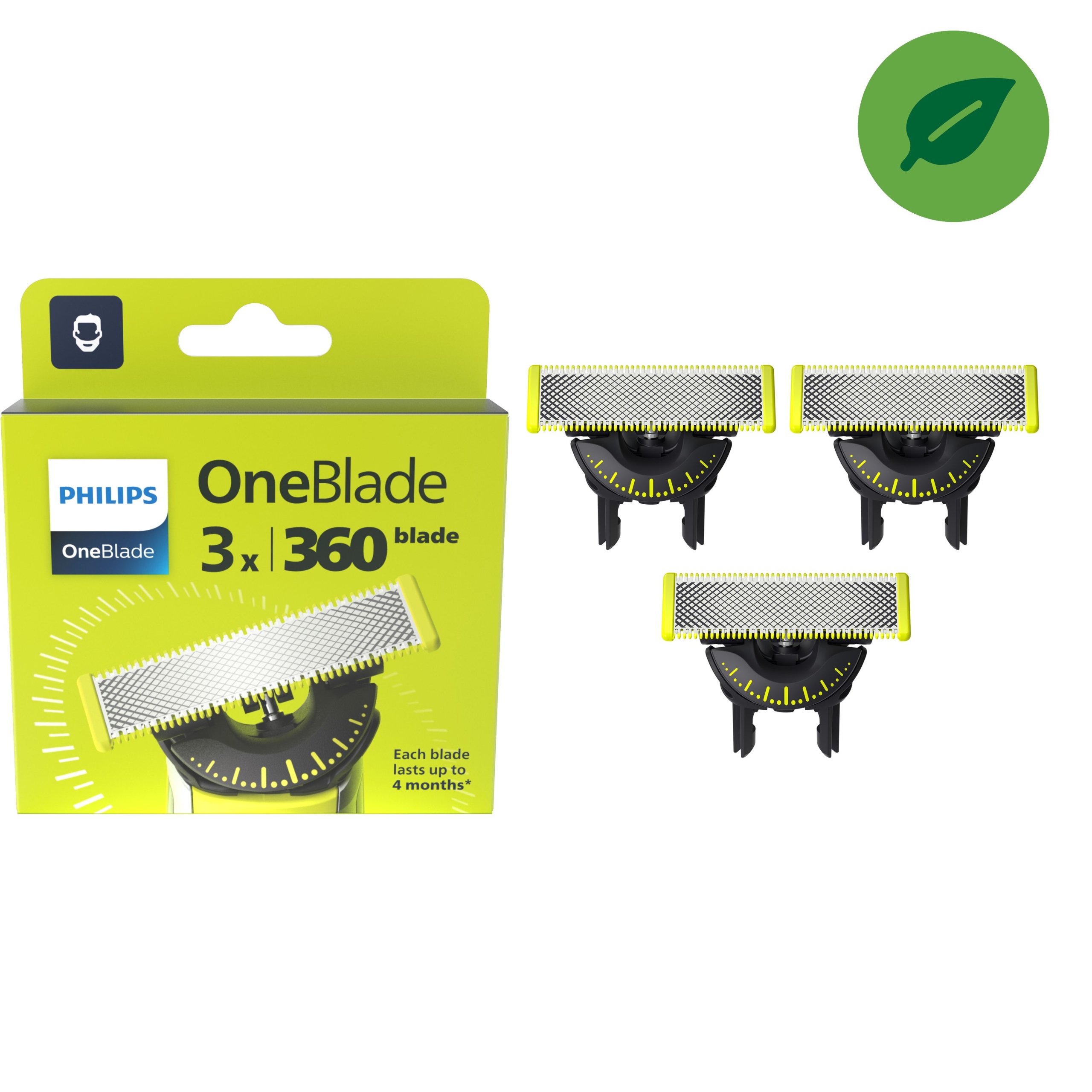 Ostrza wymienne do golarki Philips OneBlade 360 3 szt QP430/50
