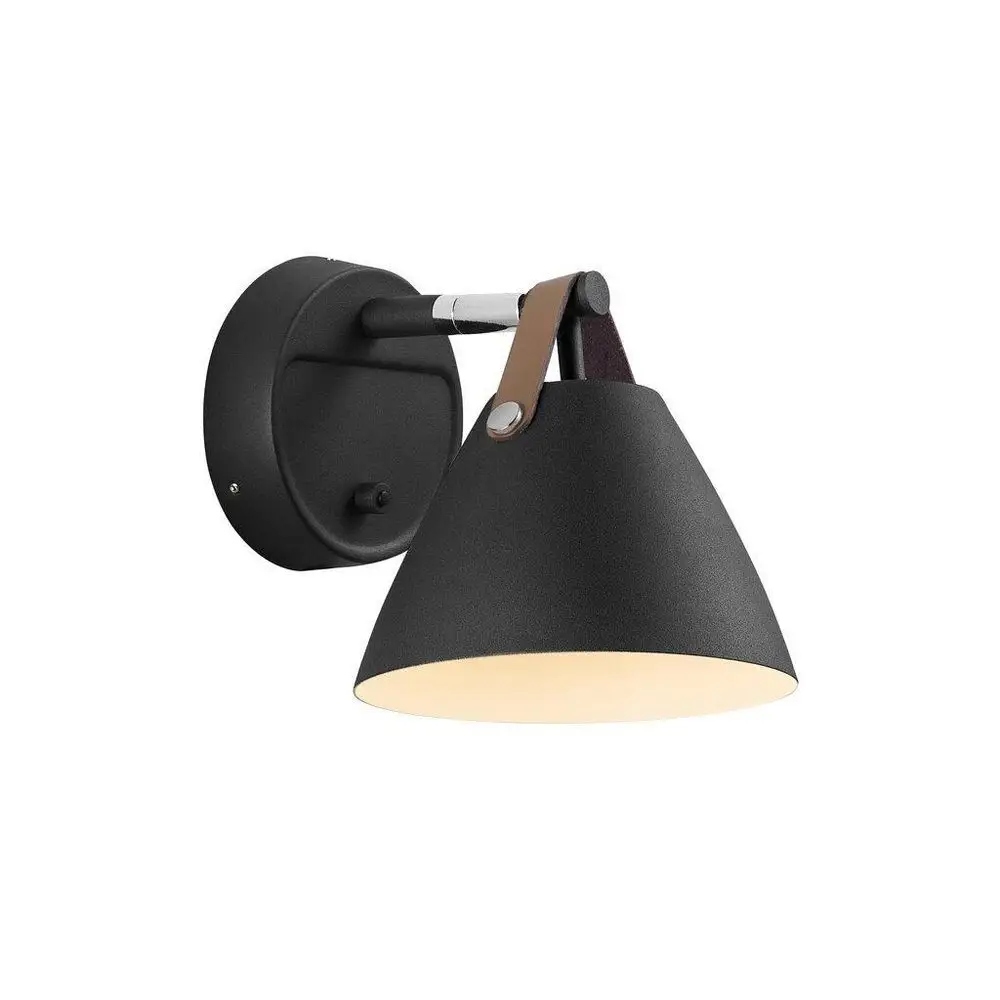 Nástenné svietidlo Strap 15 Nordlux čierne GU10 8 W