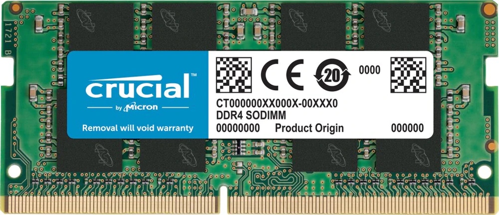 paměť Ram DDR4 Crucial 8GB 3200MHz Sodimm CL22 1,2V CT8G4SFS832A