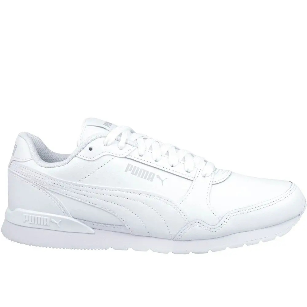 Puma pánské sportovní boty 384855-10 bílé kožené měkké r41