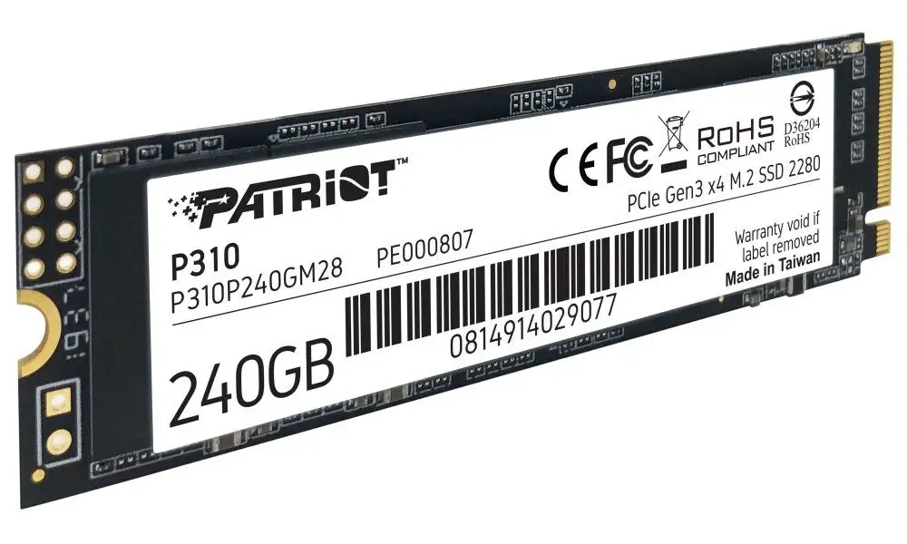 Ssd disk Patriot Memory P310 240GB M.2 PCIe