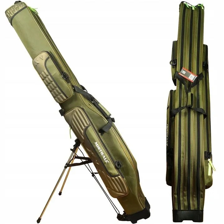 Pokrowiec na wędki usztywniany Mistrall 160cm 3 Komory z stelażem