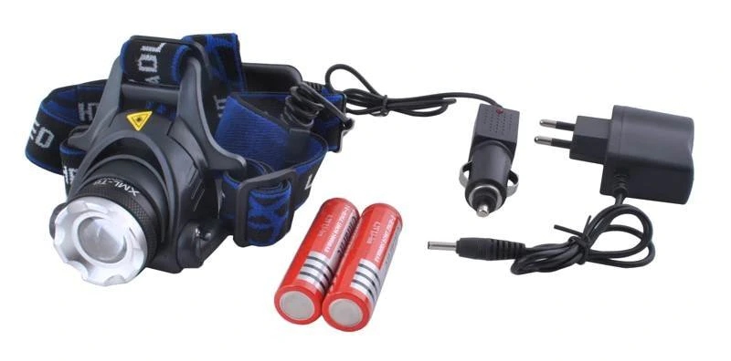 Latarka Czołowa led xml t6 zoom 800m 0110