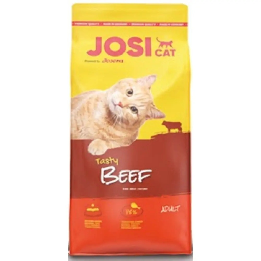 Levně Josera Josicat Tasty Beef suché krmivo pro kočky s hovězím masem 10 kg