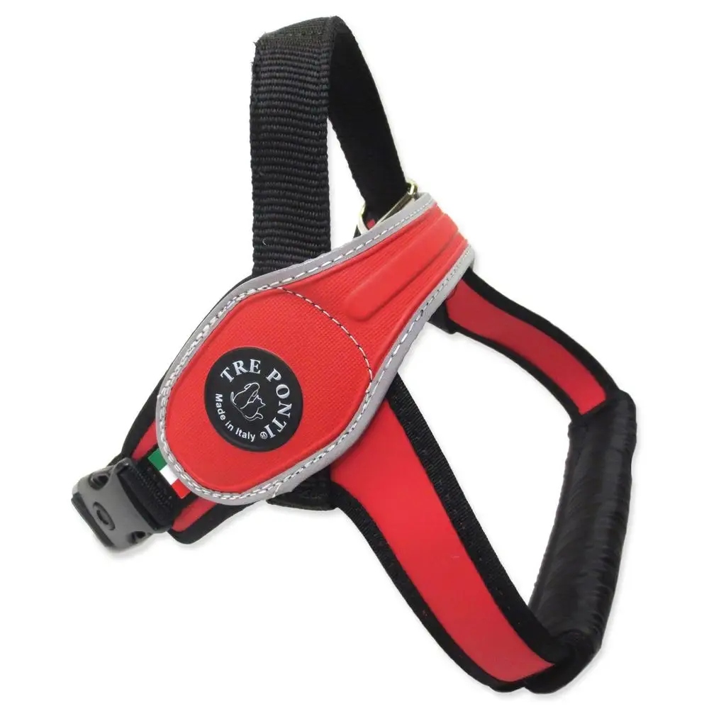 Szelki Tre Ponti Buldog Angielski, Bokser (20-30kg) L czerwone