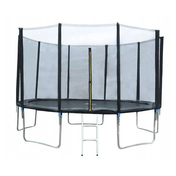 TRAMPOLINA SIATKA WEWNĘTRZNA BATUT DLA DZIECI OGRODOWA 12FT 374cm DRABINKA