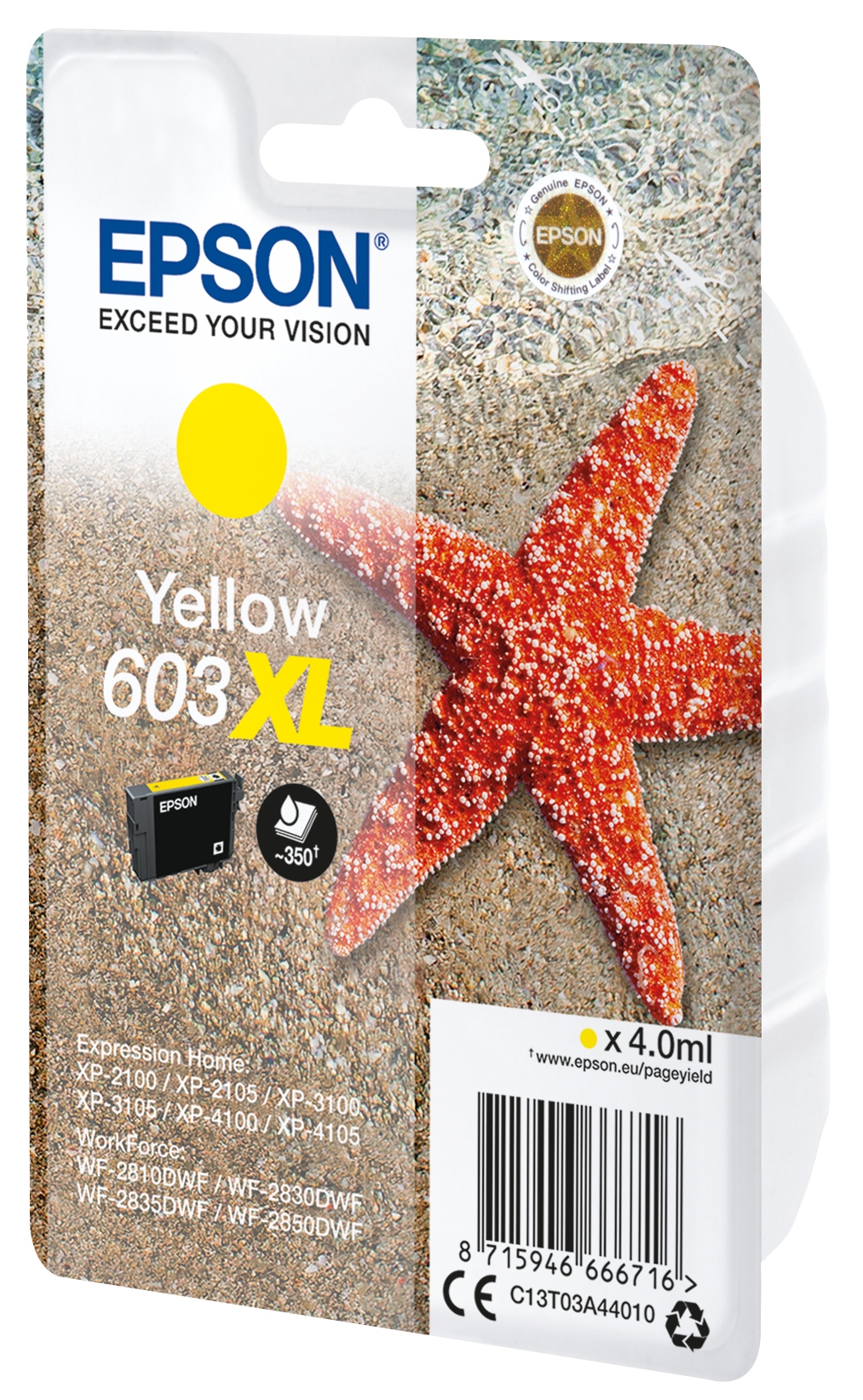 Druk Epson 603XL żółty C13T03A44010