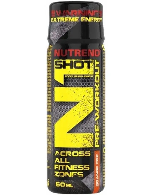 NUTREND N1 Shot PreWorkout 60ml Guarana Kofeina Ekstrakt Zielonej Herbaty — 3