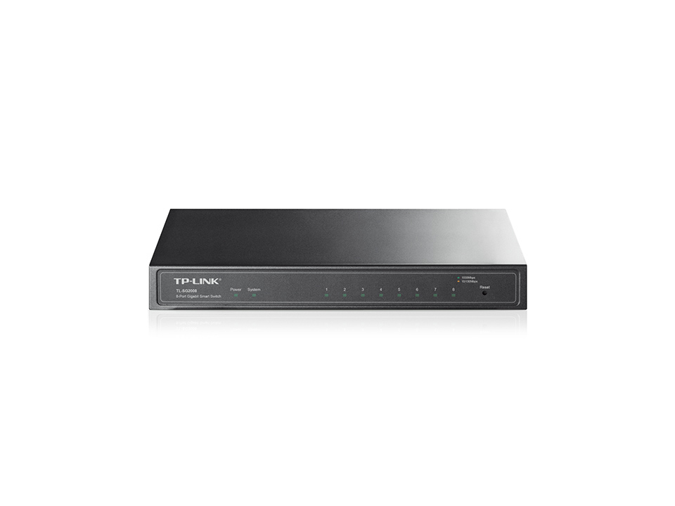 TP-Link TL-SG2008 Gigabitový chytrý switch JetStream s 8 porty