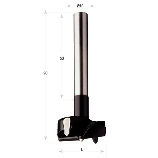 Cmt 512.500.11 Vrták Hw Rh D=50 L=90 S=10x50