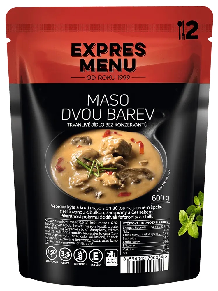 Levně Dvoubarevné maso 2 porce Expres Menu 600 g