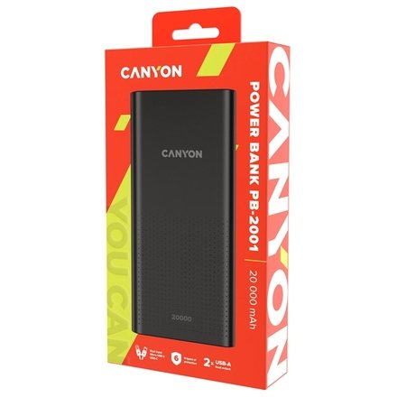 CANYON Powerbank PB-2001 20000 mAh Czarny — 6