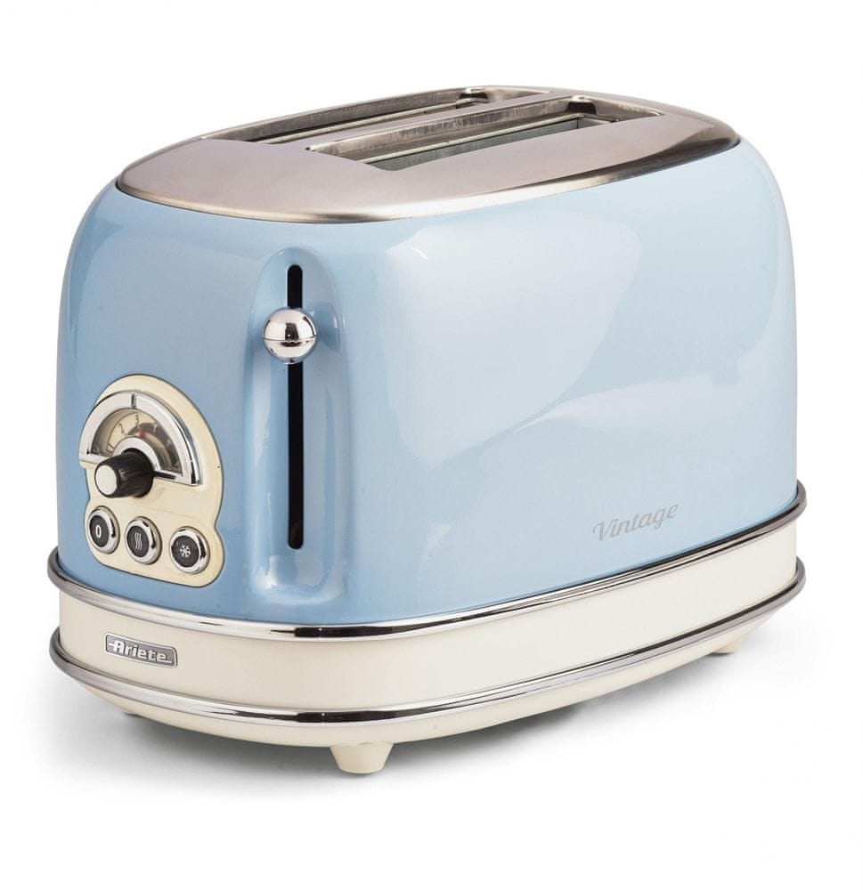 Ariete Vintage Toaster 155/15, modrý
