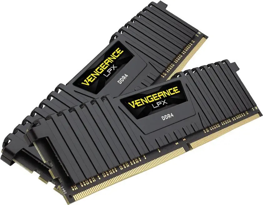 CORSAIR DDR4, 2666MHz 16GB 2x8GB Dimm, 16-18-18-35, XMP 2.0, Vengeance LPX black Heatspreader, Black PCB, 1.2V, for SKL — 9