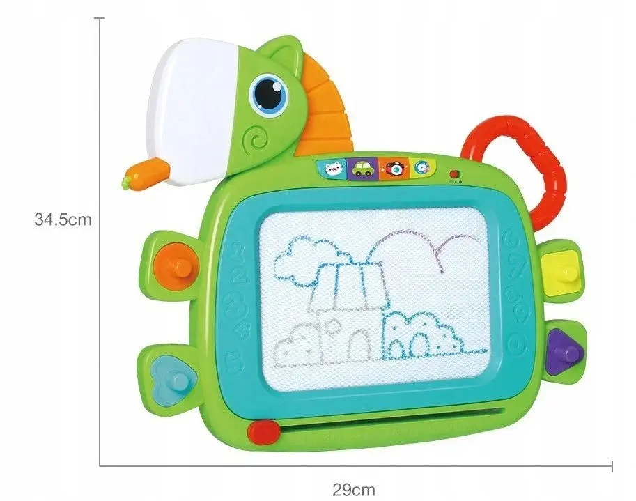ZNIKOPIS TABLICA MAGNETYCZNA DO PISANIA MALOWANIA DUŻA + 4 STEMPELKI HOLA Płeć chłopcy dziewczynki