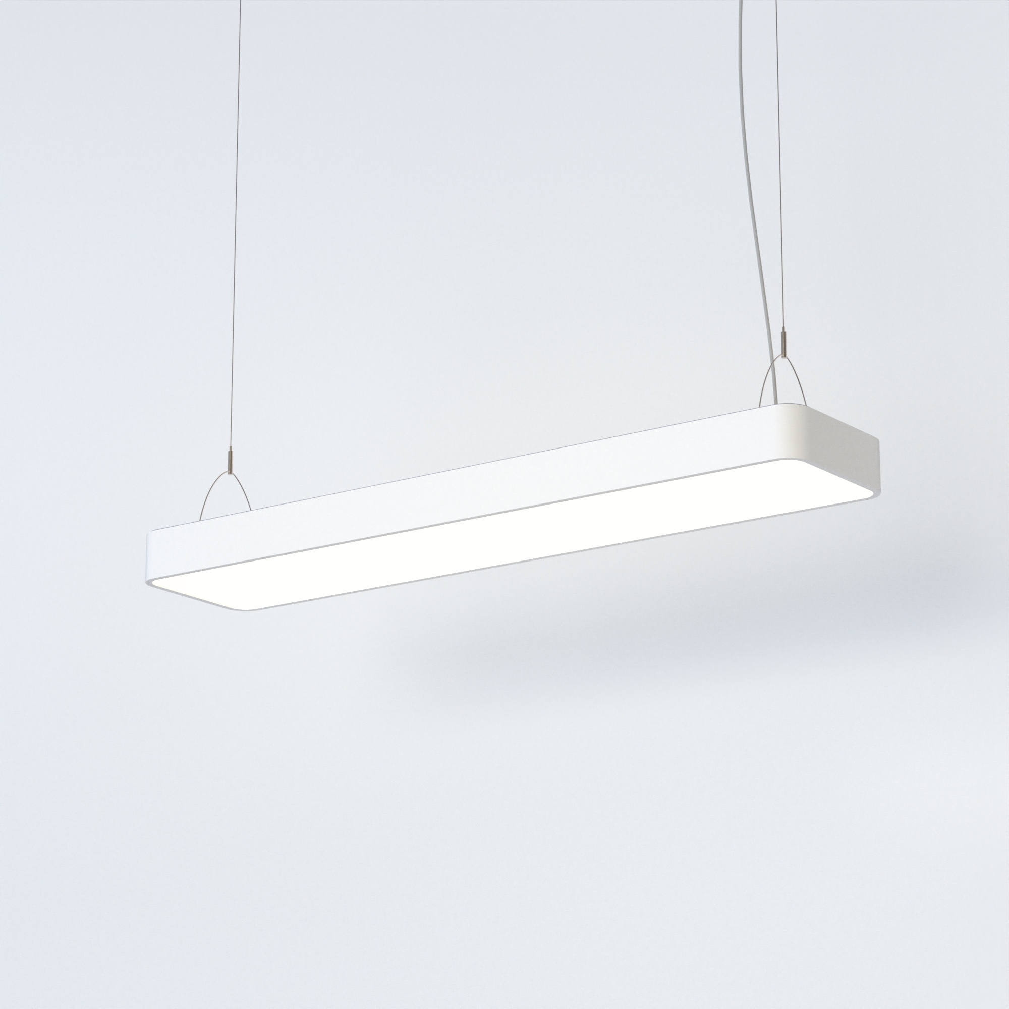 Moderná závesná lampa Soft je ideálna do kancelárie domácej kancelárie nad stôl