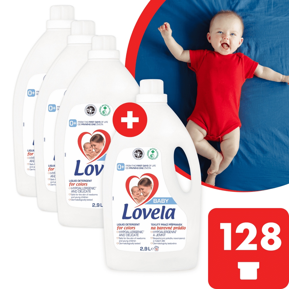 Lovela Baby tekutý prací přípr. na barevné prádlo 11,6l,128 pracích dávek
