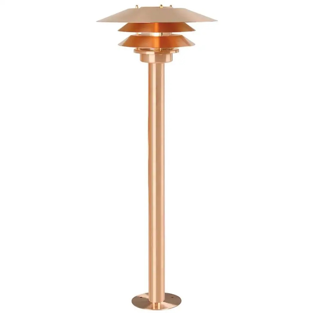 Nordlux vonkajšia stĺpová lampa Veno medená priehľadná 10600725