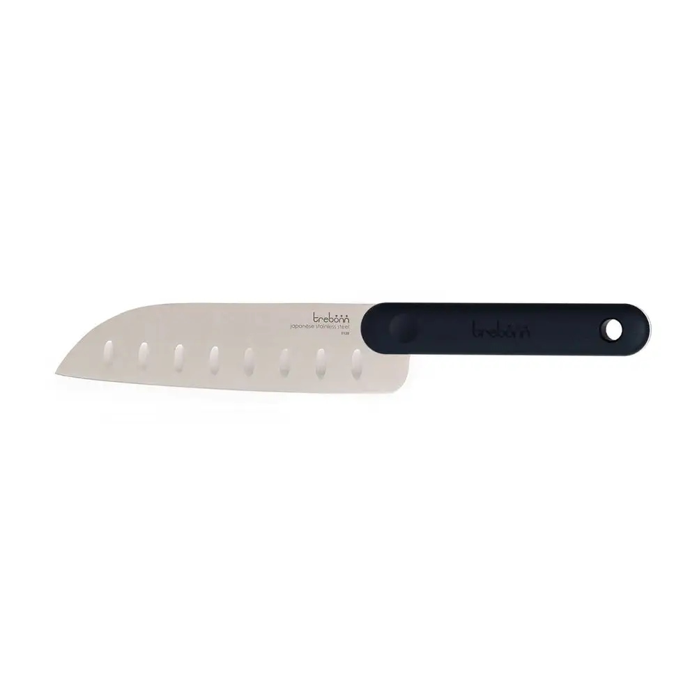 Nůž santoku Trebonn Black Edition 18 cm japonská ocel je protiskluzový