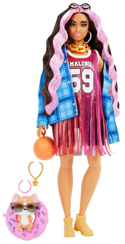 Lalka Barbie Extra Sportowa sukienka HDJ46 Wiek dziecka 3 lata +