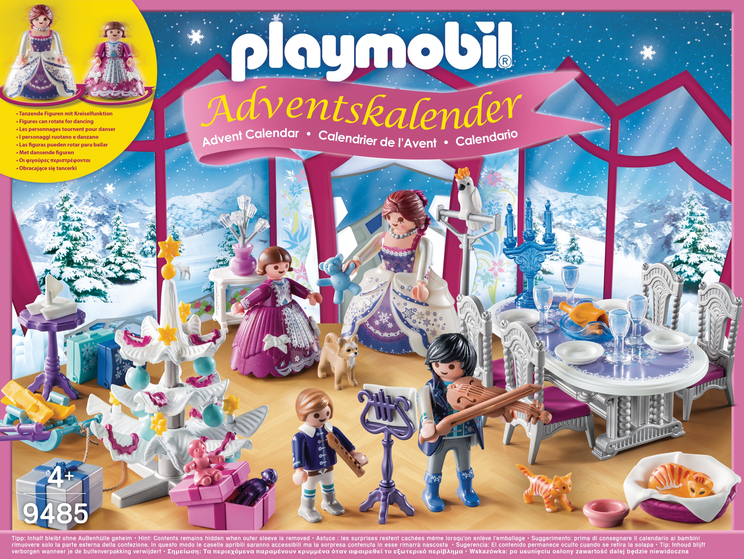 Адвент-календарь Playmobil 9485 Праздничный бал, 93 детали, танцовщицы и фигурки, от 4 лет