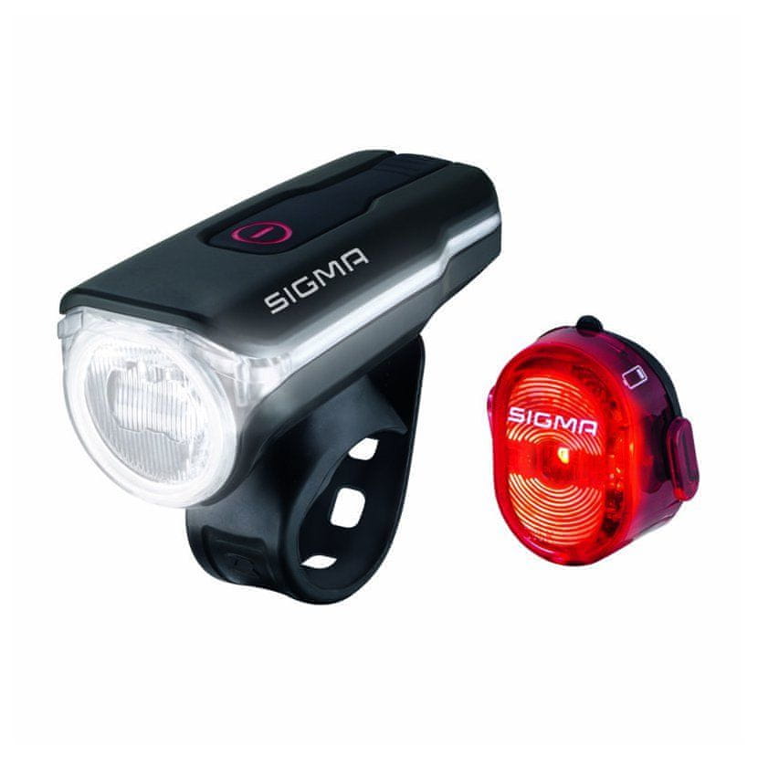 Zestaw lampek rowerowych Sigma Aura 60 Lux