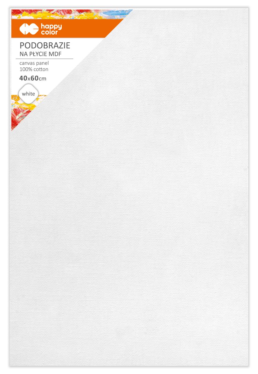 Podobrazie bawełniane 40x60cm białe Happy Color