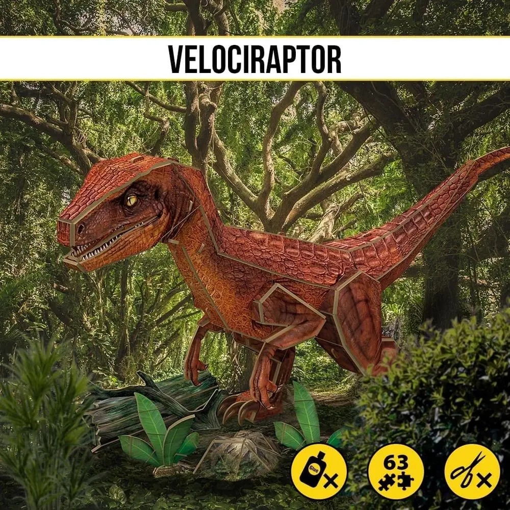 PUZZLE 3D NATIONAL GEOGRAPHIC WELOCIRAPTOR 0534