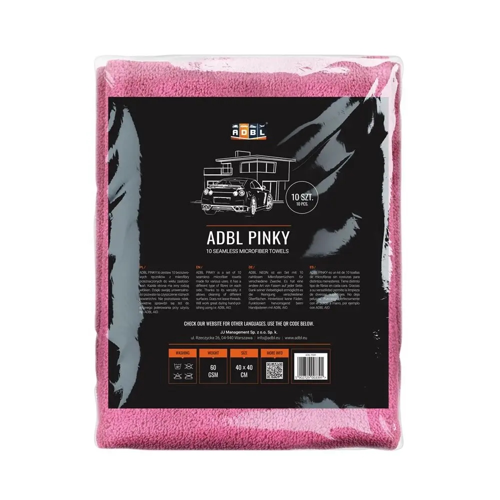 Zestaw bezszfowych mikrofibr Adbl Pinky 10szt.