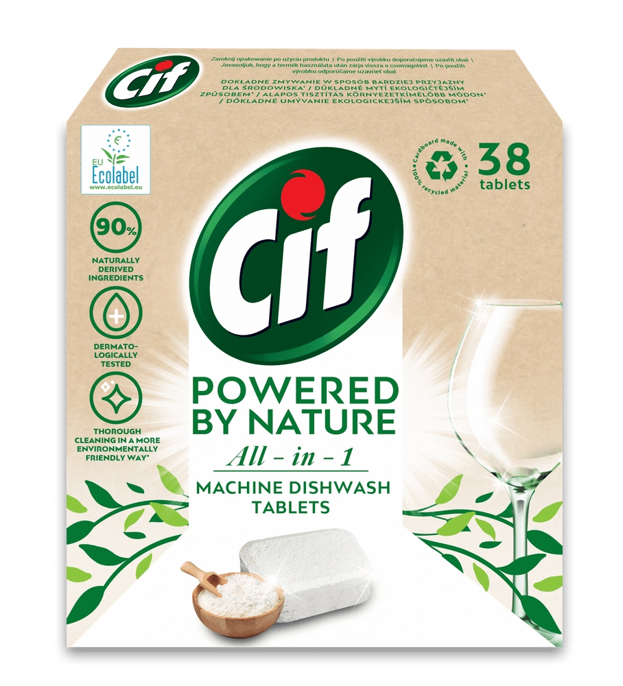 

Cif Powered By Nature Eko Tabletki Do Zmywarki 38x