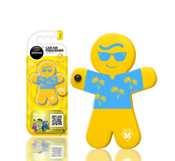 

Odświeżacz samochodowy Aroma Car Manny Vanilla