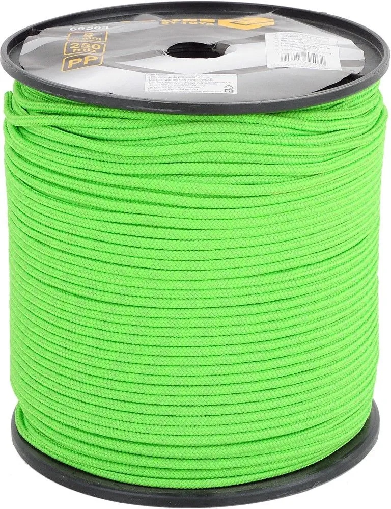 Šňůra Lano Vorel Polypropylenová Pp 5 mm 250 m Pletená Odolný vůči Uv záření