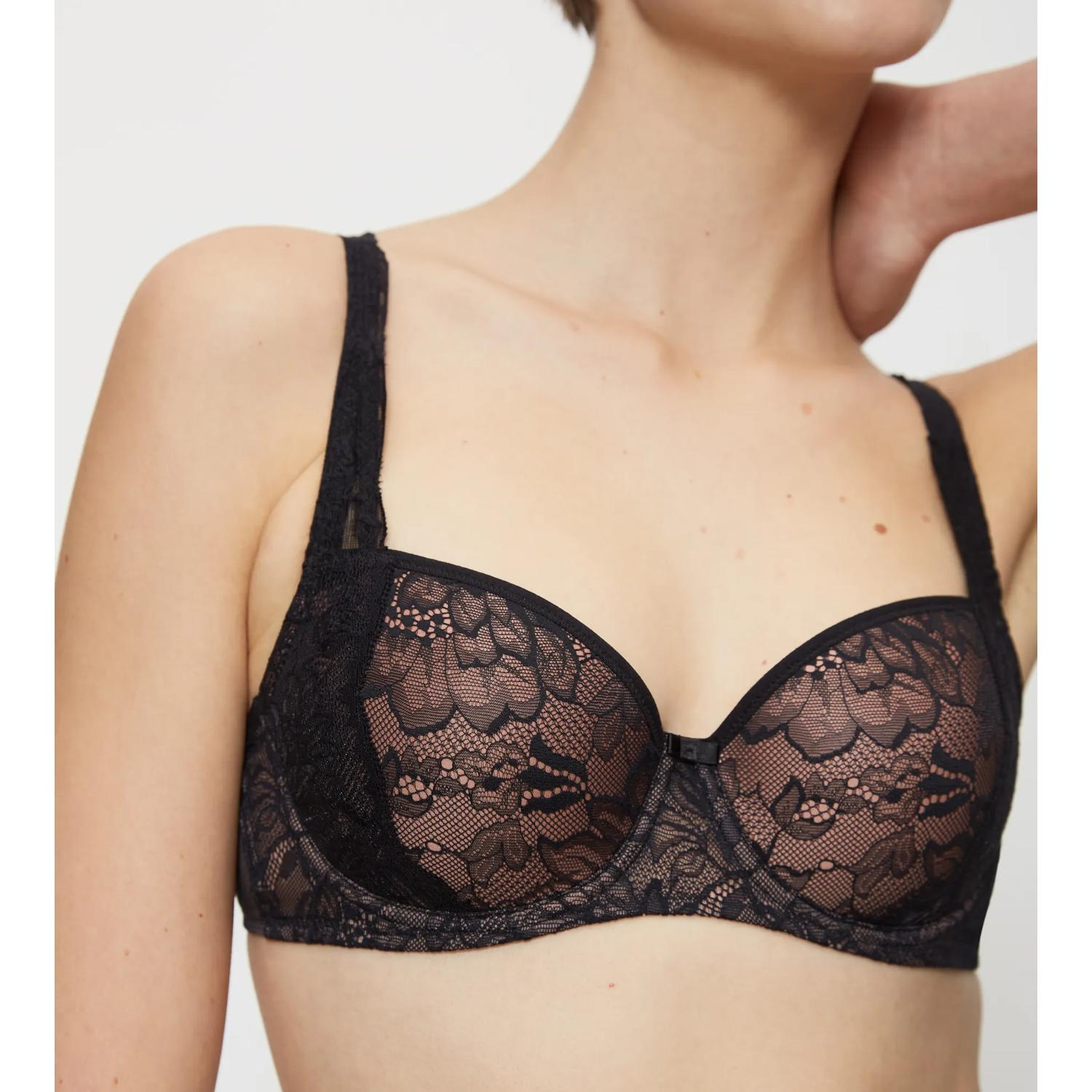 U524 Triumph vyztužená podprsenka Amourette Charm WHP02 černá 80C