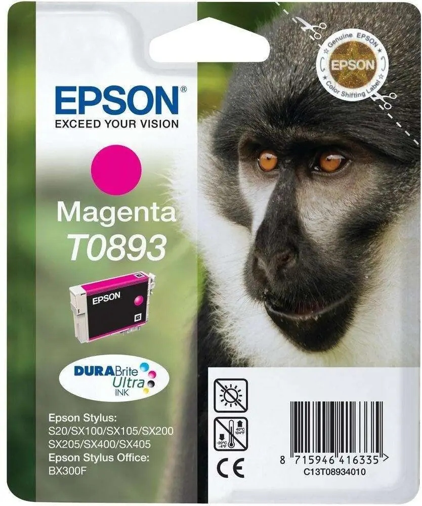 Druk Epson C13T08934011 czerwony (purpurowy)