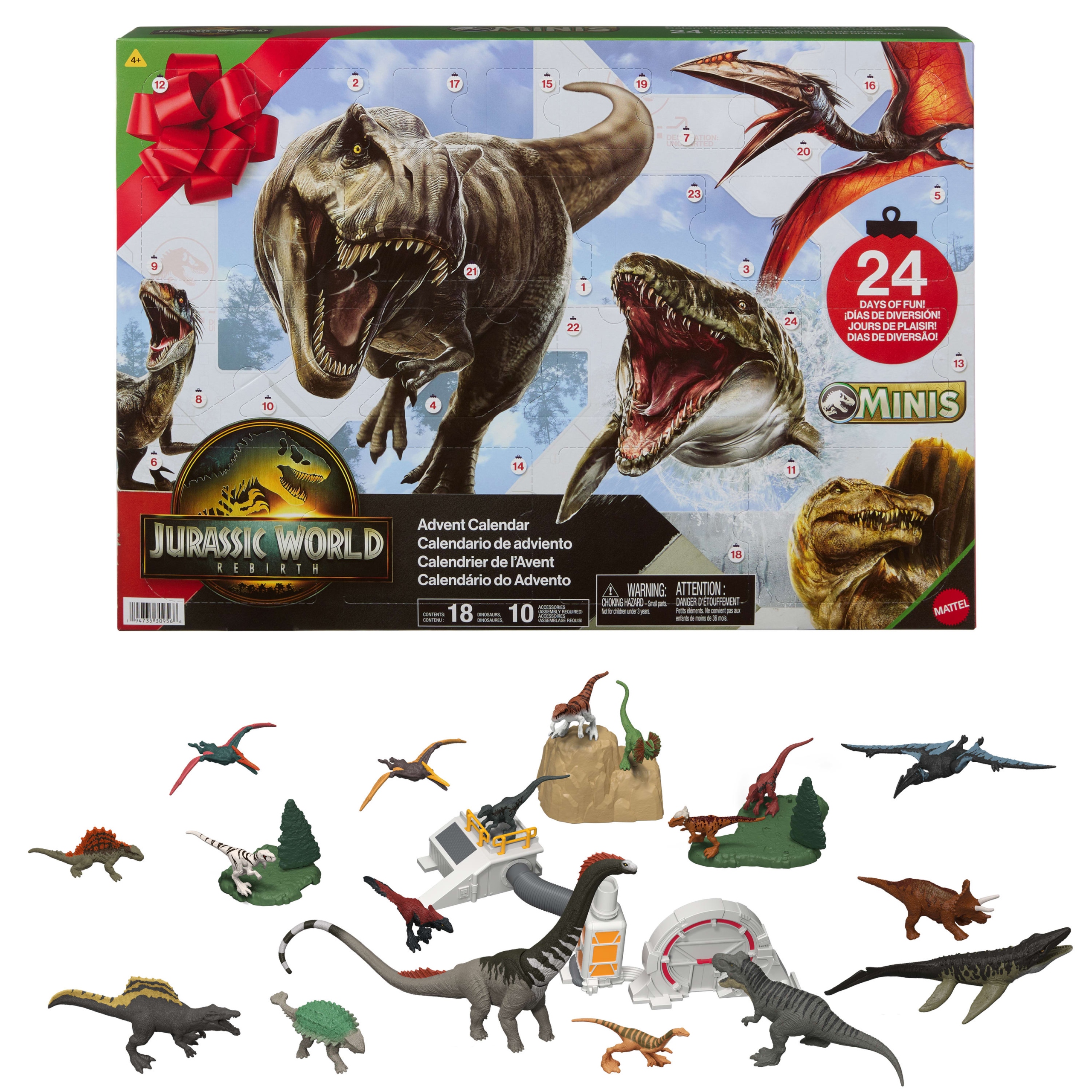 Mattel Jurassic World Adventní kalendář 2025 JGB67