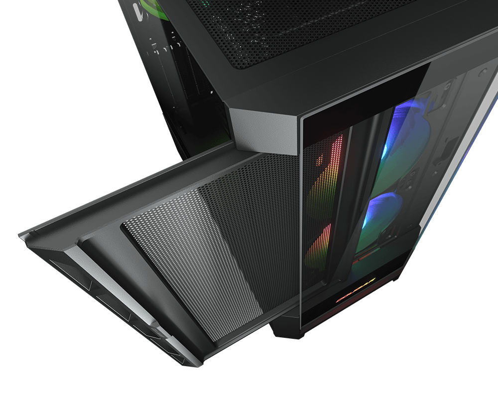 COUGAR Obudowa Duoface RGB, Midi Tower, Czarna — 13