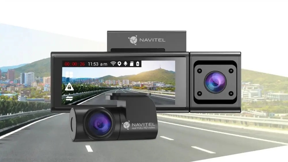 Wideorejestrator Navitel Rc3 Pro GPS WiFi + 64 GB Zasilanie USB