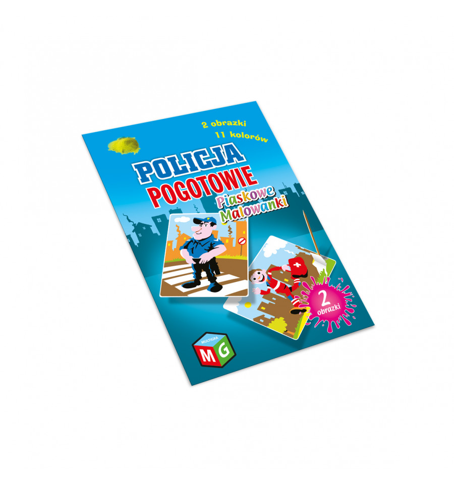 piaskowe malowanki POLICJA/POGOTOWIE — 2