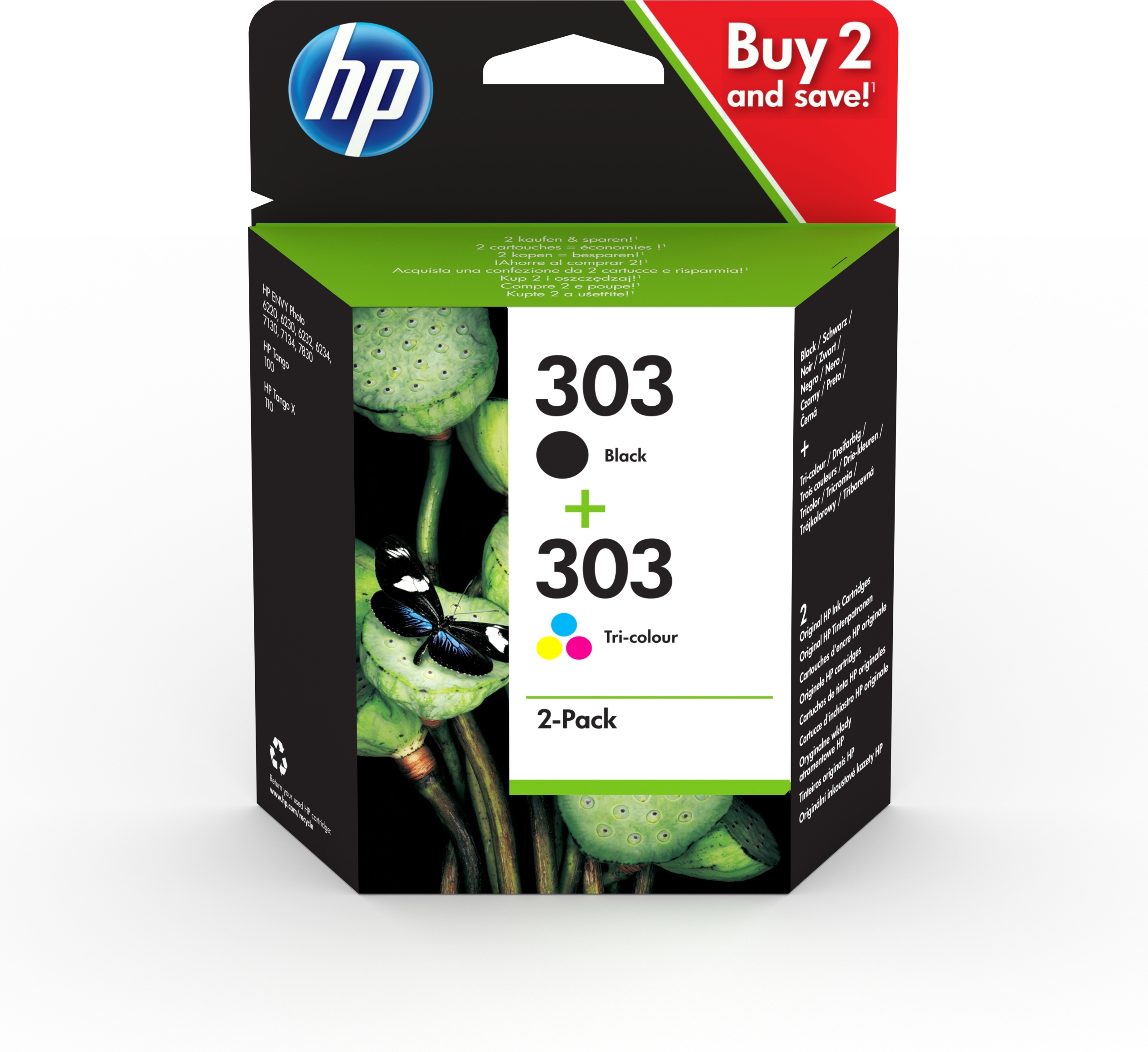 Druk HP 303 zestaw 3YM92AE