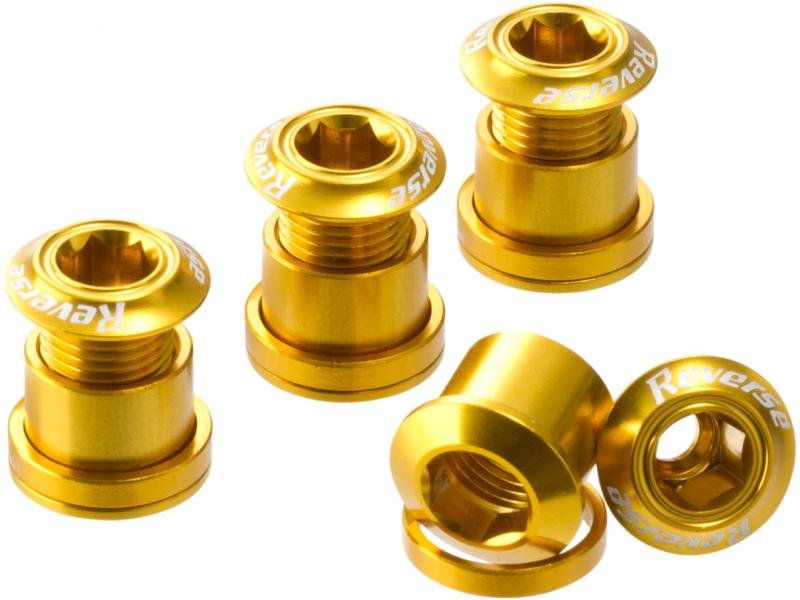 Śruby do zębatki Reverse Chainring Bolt 4szt. gold