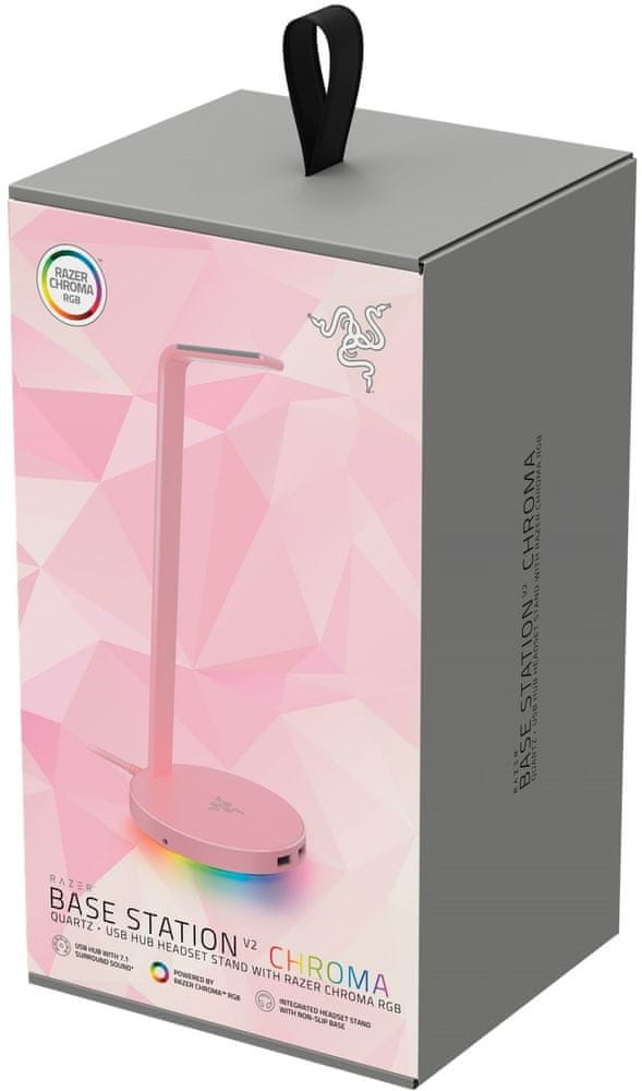 Razer Podstawka pod S?uchawki Base Station V2 Chroma, Quartz, USB 3.1 — 5