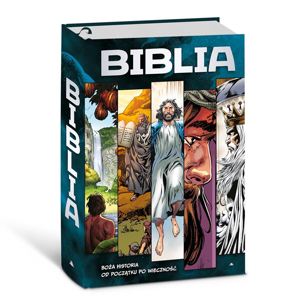 Tvrdá vazba Bible v komiksu komiks děti kniha písmo svaté barevné