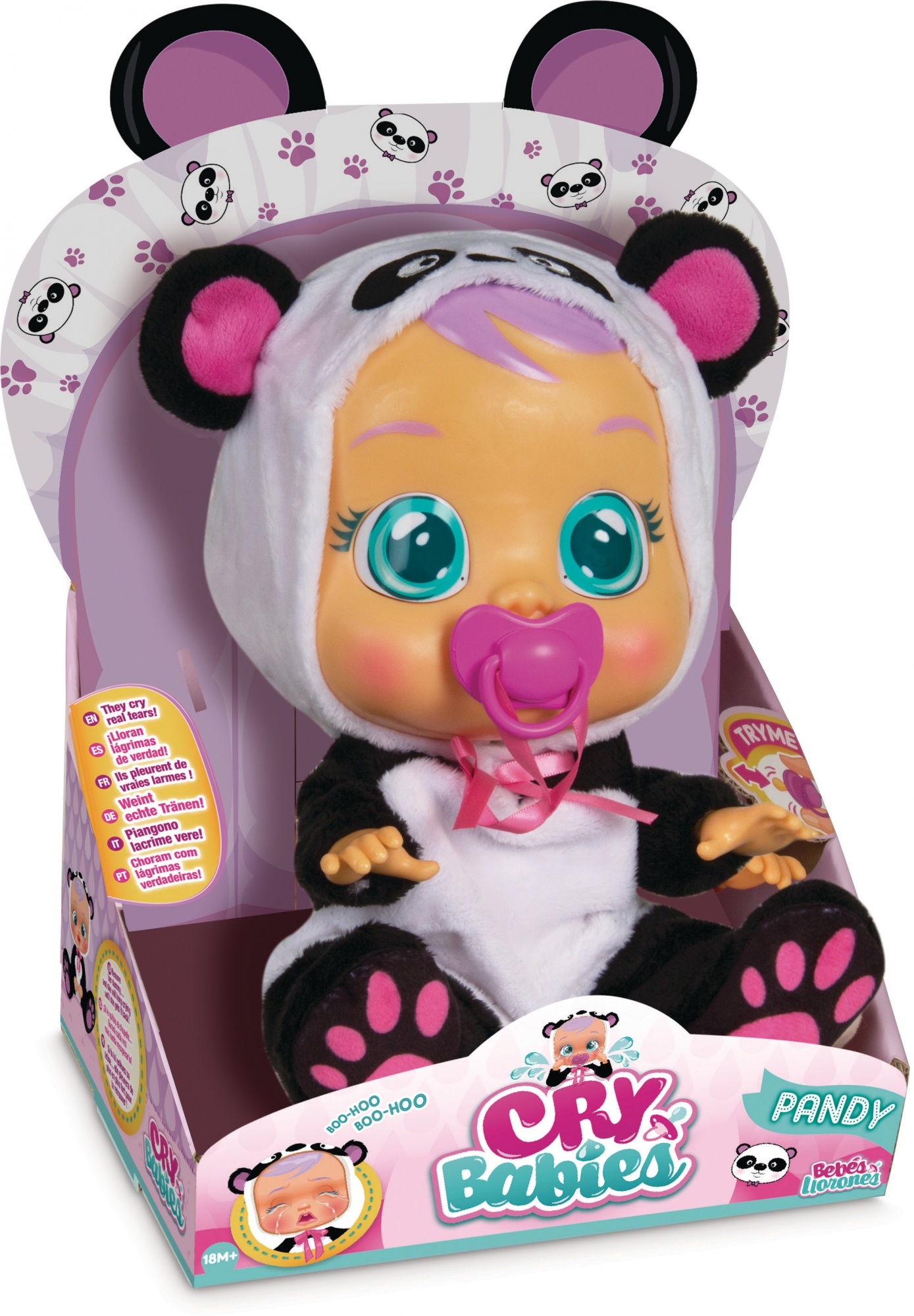 LALKA INTERAKTYWNA CRY BABIES PANDY MAGIC TEARS PŁACZĄCY BOBAS 33 cm Kod producenta IMC098213