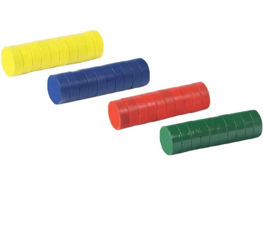 MAGNESY KOLOROWE 15MM 40 SZTUK FANDY